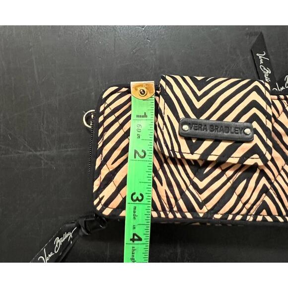 Vera Bradley Zebra Print Cotton Multi-pocket Wallet - Picture 6 of 6